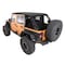 Smittybilt 0718 WRANGLER JK 4DR BOWLESS COMBO TOP W/TINTED WINDOWS W/NO UPPER DOORS; PROT3K BLACK 9087235 - alternate 9
